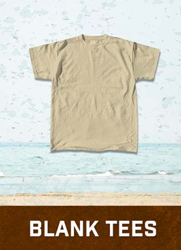 Blank solid color t-shirts