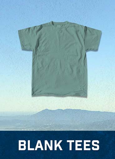 Blank solid color t-shirts