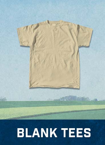 Blank solid color t-shirts