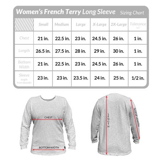 Long Sleeve Premium French Terry for Women