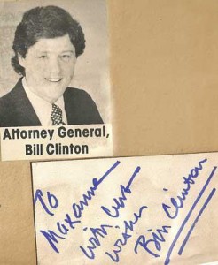 1977 - Bill Clinton Autograph - Attorney General - Arkansas