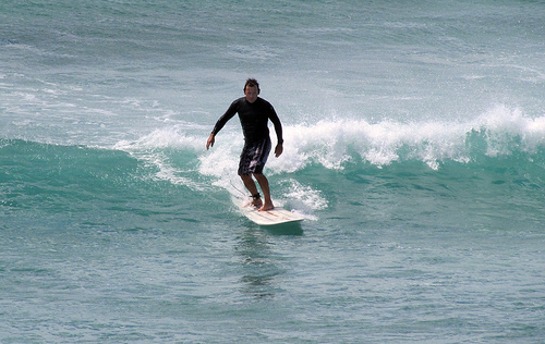 Longboard Surfing